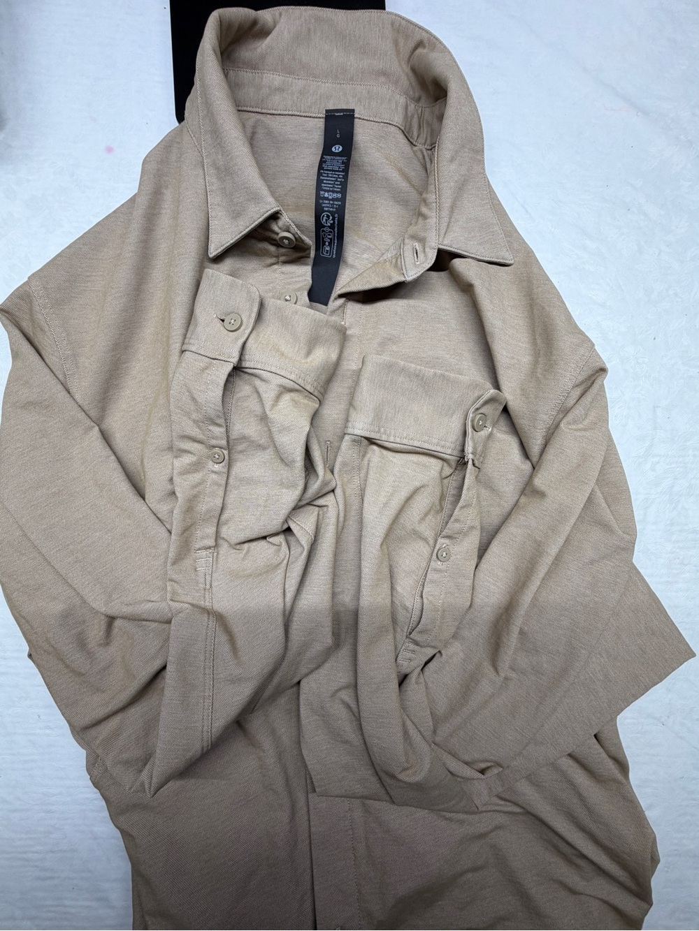 lululemon athletica Beige Lightweight Shirt Jacket